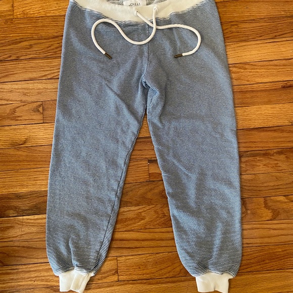 The Great blue & white striped sweatpants size 0 - Picture 2 of 5